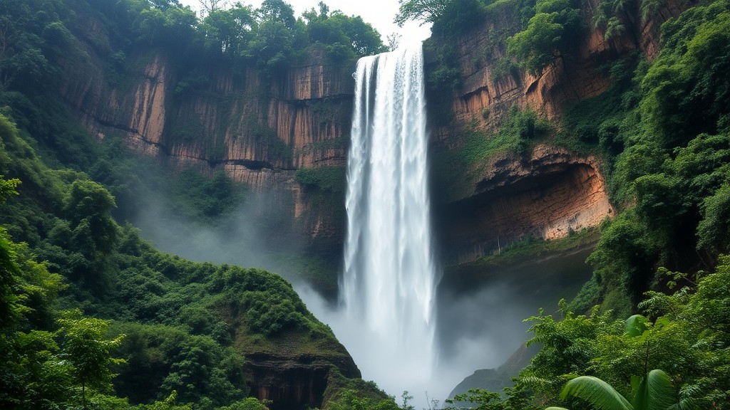 Air Terjun Angel di Taman Nasional Canaima, Venezuela