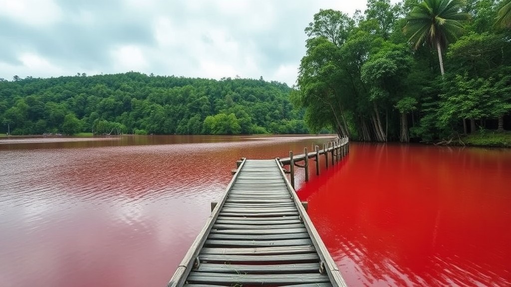 Pemandangan Danau Tahai di Palangka Raya