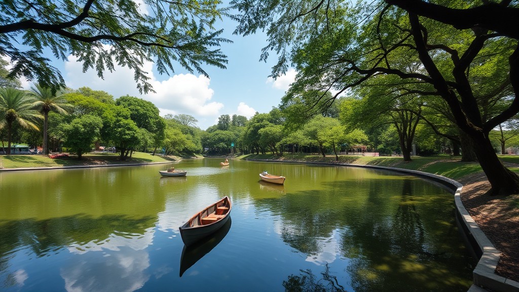 Danau mini di Taman Balekambang 