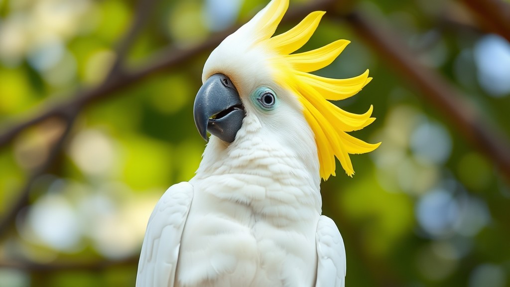 Burung Kakaktua Berjambul Kuning