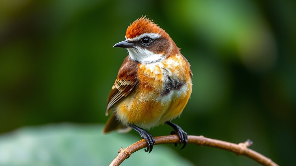 Burung Trucukan bertengger di ranting pohon 