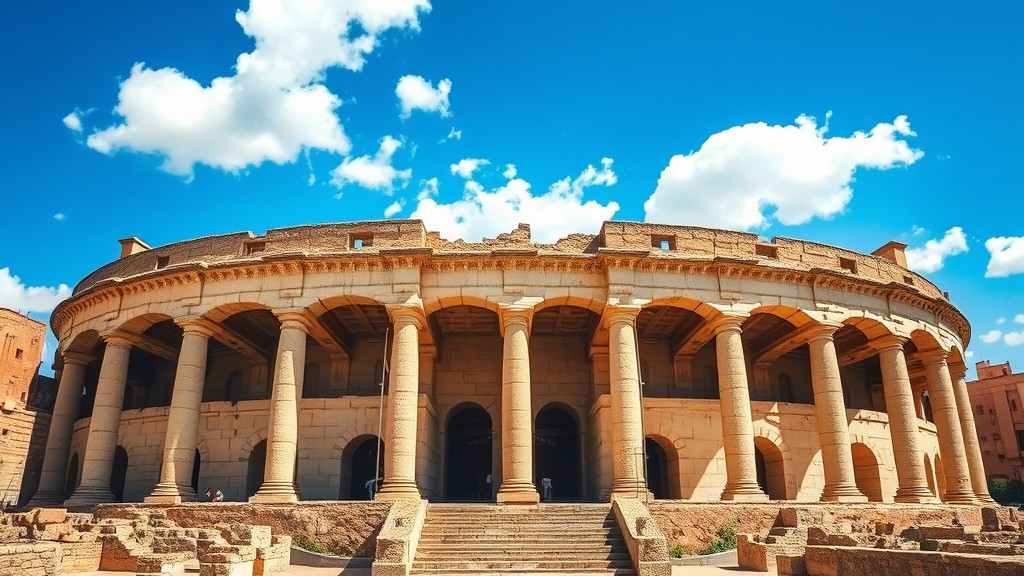 Amfiteater Romawi di El Djem, Tunisia