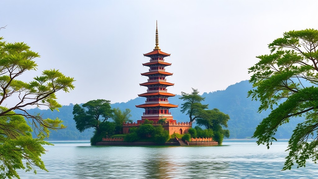 Pagoda sembilan lantai di Pulau Kemaro 