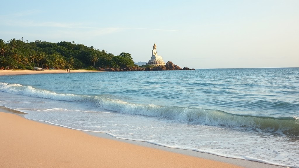 Pantai Air Manis dengan pasir lembut