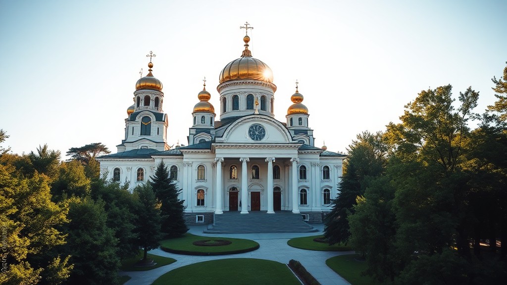 Pemandangan Katedral Santa Sofia di Kyiv, Ukraina