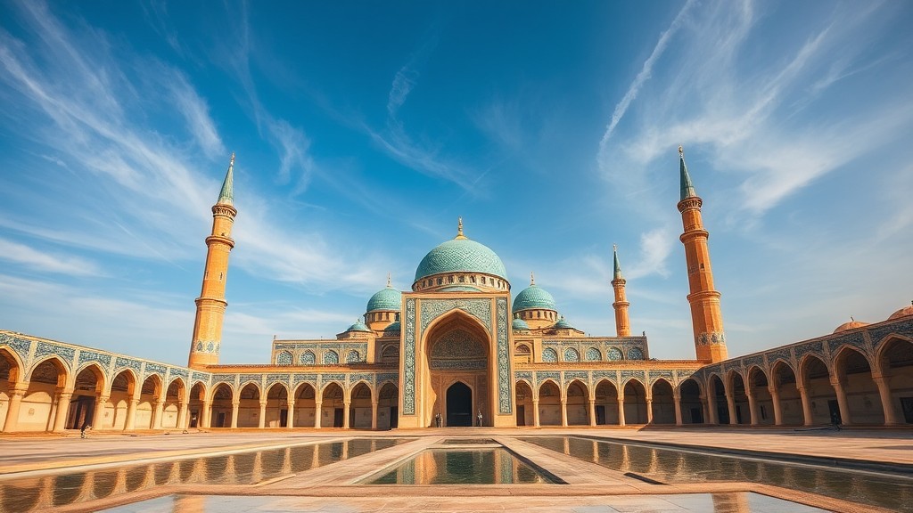 Pemandangan Masjid Shah di Isfahan, Iran