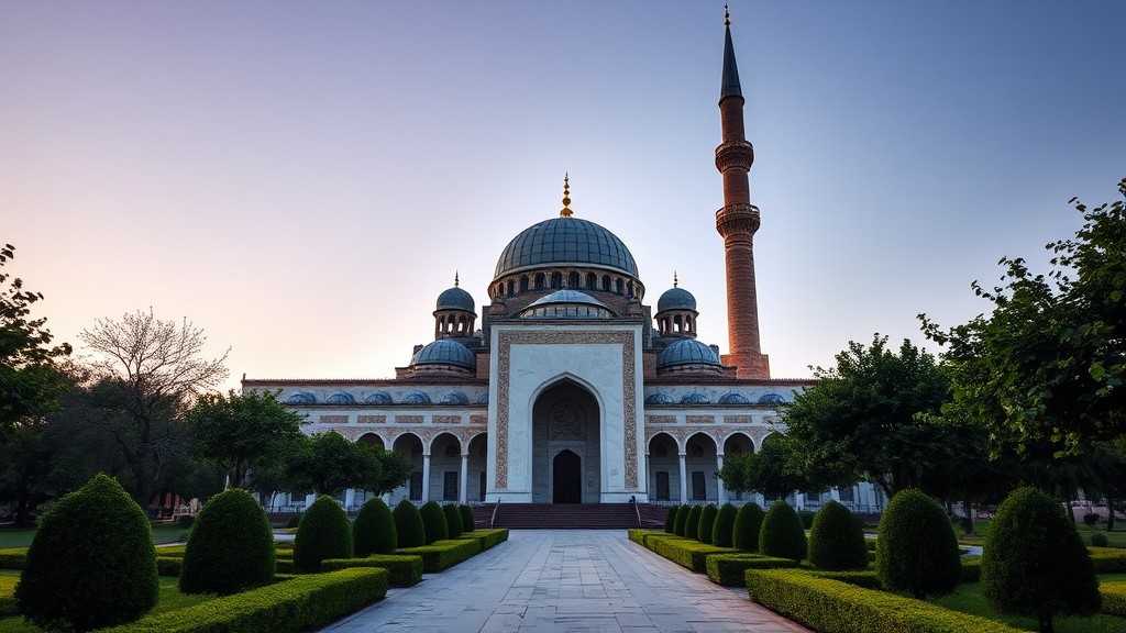 Pemandangan depan Masjid Raya Al-Muttaqin