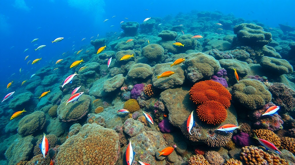 Pemandangan bawah laut di Taman Laut Bunaken